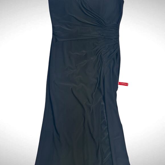 Mac Duggal‎ Ieena Women's 8 Ruched Sleeveless Mermaid Cut Ball Gown Black Formal - Picture 5 of 10